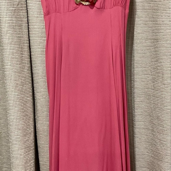 Karen Kane A Line Rose Dress w/Bronze Shawl, Size 8 - Picture 3 of 13